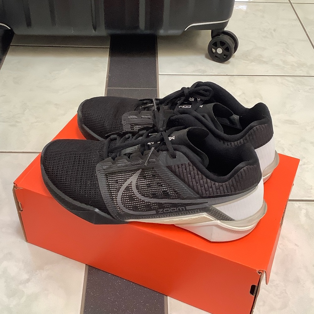 Nike Black and White Zoom Metcon Turbo 2